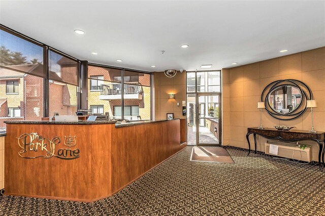 99 S Park # 308, Rockville Centre, NY 11570 - reception area featuring recessed lighting and floor to ceiling windows