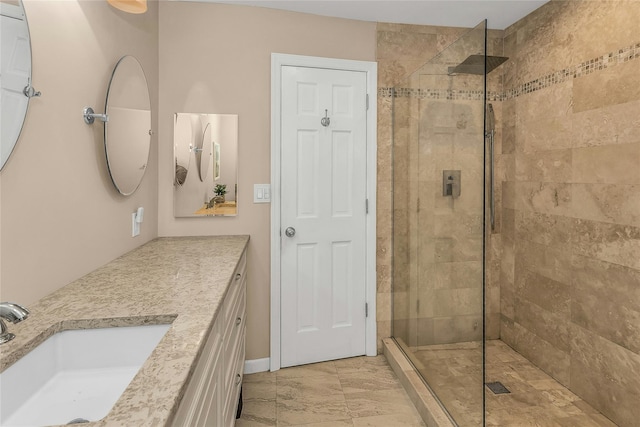 99 S Park # 308, Rockville Centre, NY 11570 - full bathroom featuring a stall shower and vanity