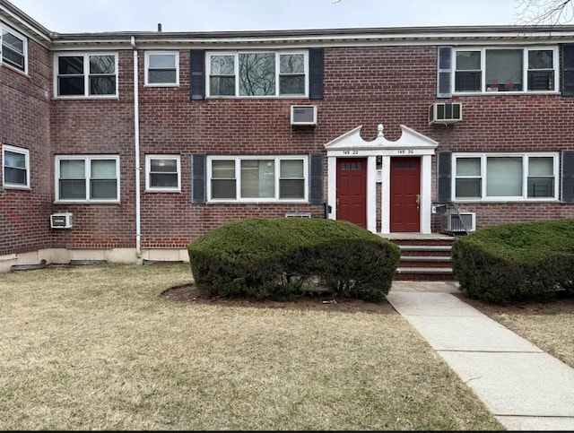 149-22 Melbourne Ave Unit 399A, Flushing, NY 11367 - multi unit property featuring brick siding, a front yard, and cooling unit