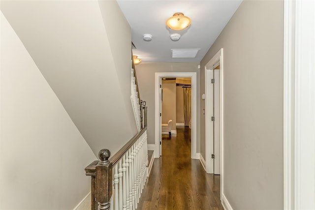 148-03 9th Ave, Whitestone, NY 11357 - hall with dark wood-type flooring and baseboards