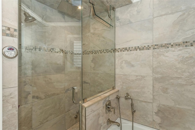 148-03 9th Ave, Whitestone, NY 11357 - bathroom with bath / shower combo with glass door