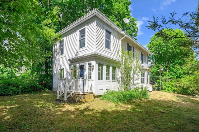 36 Elm St, Pawling, NY 12564 - back of property featuring a lawn