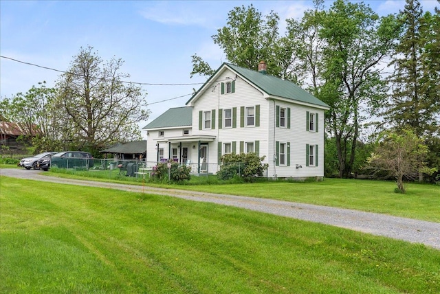 4248 Western Tpke, Call Listing Agent, NY 12009 - view of front of property with a chimney and metal roof