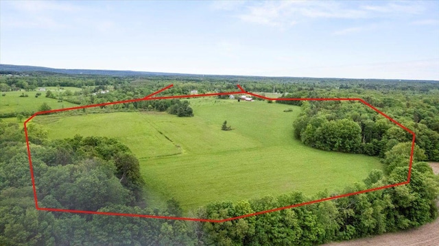 4248 Western Tpke, Call Listing Agent, NY 12009 - overview of rural landscape featuring property parcel outlined