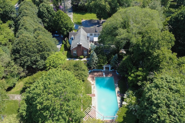 8 Chicken Valley Rd, Old Brookville, NY 11545 - aerial view of a pool area