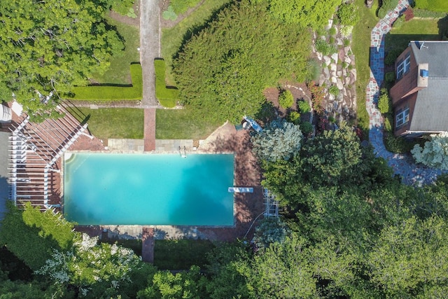 8 Chicken Valley Rd, Old Brookville, NY 11545 - drone / aerial view of a pool