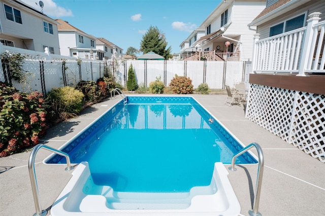 1114 Arden Ave, Staten Island, NY 10312 - view of swimming pool featuring a residential view and a fenced backyard