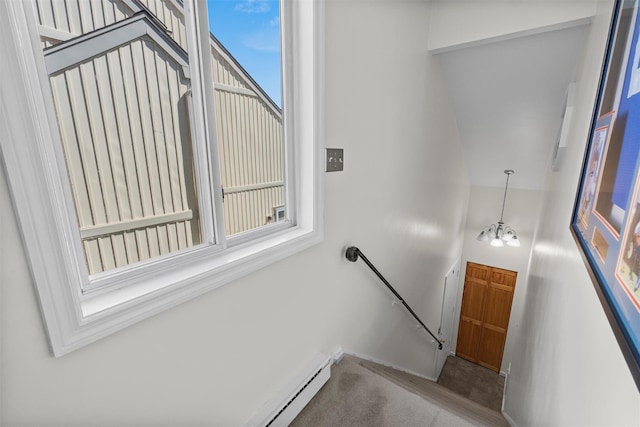 2B Kings Unit 2B, Mohegan Lake, NY 10547 - staircase with carpet flooring
