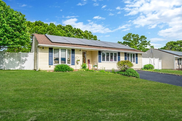 25 Biscayne Dr, Selden, NY 11784 - ranch-style home with solar panels