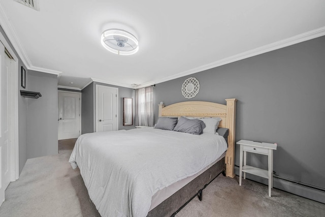 25 Biscayne Dr, Selden, NY 11784 - bedroom featuring crown molding and carpet flooring