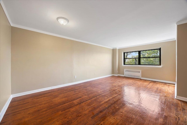 2545 Sedgwick Ave Unit 3B, Bronx, NY 10463 - unfurnished room with radiator, wood finished floors, ornamental molding, and baseboards