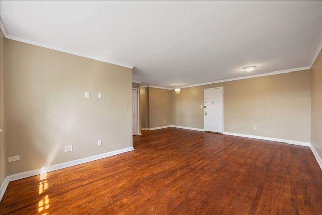2545 Sedgwick Ave Unit 3B, Bronx, NY 10463 - unfurnished room with wood finished floors, baseboards, and ornamental molding