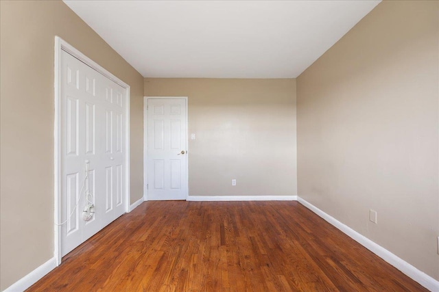 2545 Sedgwick Ave Unit 3B, Bronx, NY 10463 - unfurnished bedroom featuring baseboards, wood finished floors, and a closet