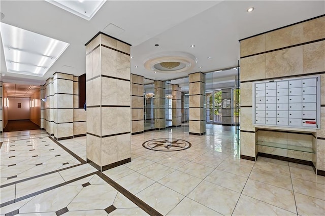 150 Oceana Dr W Unit 4B, Brooklyn, NY 11235 - common area with recessed lighting and tile walls