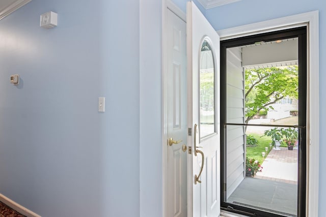 18 Chivalry Ln, Nesconset, NY 11767 - entryway with crown molding