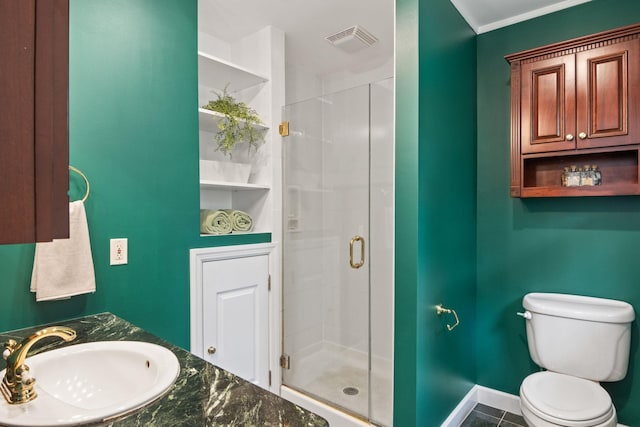 18 Chivalry Ln, Nesconset, NY 11767 - bathroom with a stall shower, toilet, and vanity