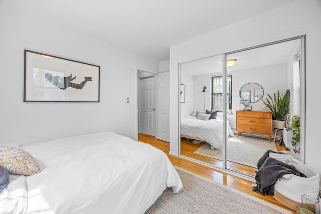 219 Berry St Unit 2, Brooklyn, NY 11249 - bedroom featuring wood finished floors and a closet
