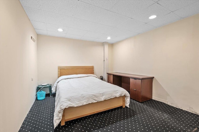 204 Carnation Dr, Farmingdale, NY 11735 - bedroom featuring carpet flooring, recessed lighting, and a drop ceiling