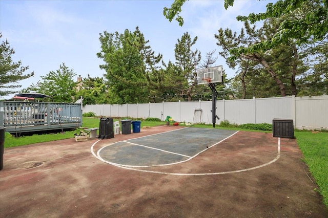 204 Carnation Dr, Farmingdale, NY 11735 - view of basketball court with basketball hoop