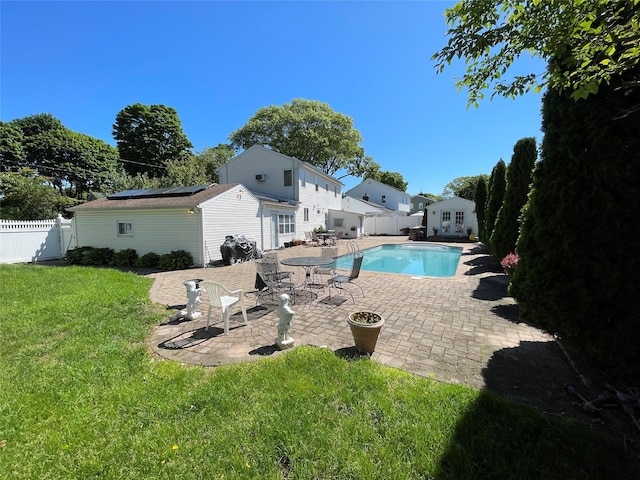 74 Webster Ave, West Islip, NY 11795 - view of swimming pool with french doors and a patio area