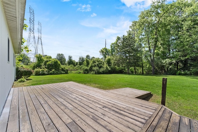 89 Brown Rd, Wappingers Falls, NY 12590 - wooden terrace featuring a yard