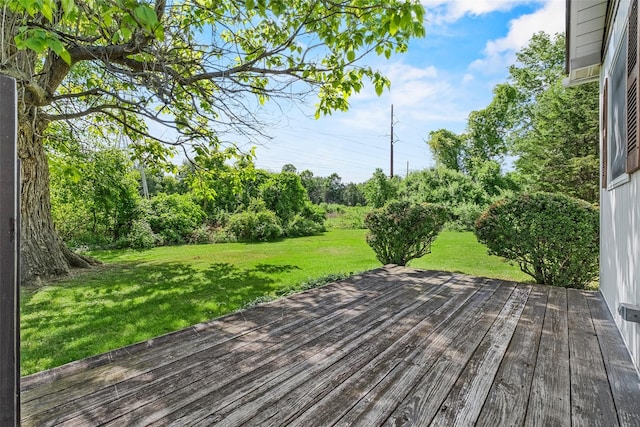 89 Brown Rd, Wappingers Falls, NY 12590 - wooden terrace with a lawn
