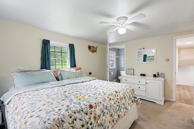 323 Harris Rd, Monticello, NY 12701 - bedroom featuring light colored carpet and a ceiling fan