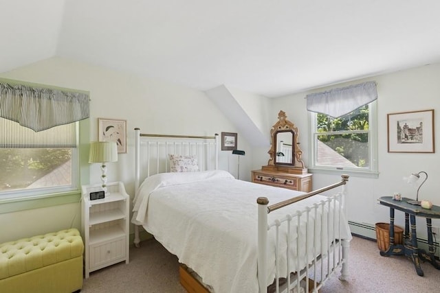 43 Hill St, Wading River, NY 11792 - bedroom featuring carpet flooring and a baseboard heating unit
