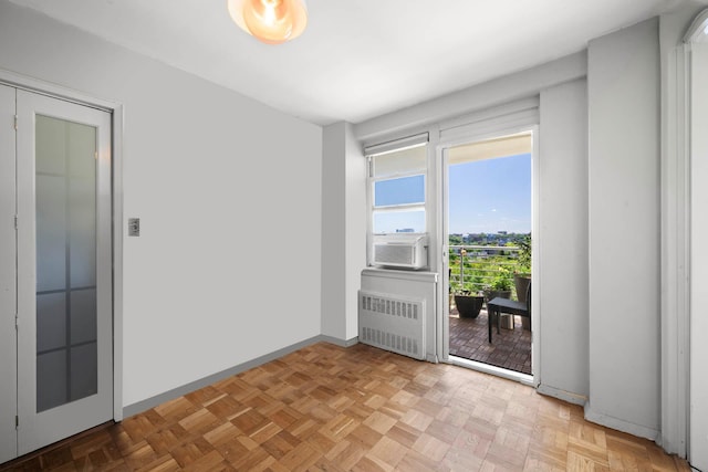 3135 Johnson Ave Unit 9A, Bronx, NY 10463 - unfurnished room with radiator, baseboards, and cooling unit