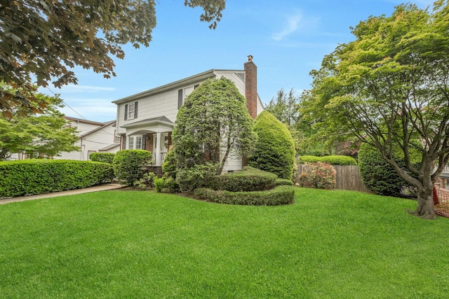 115 Fowler Ave, Yonkers, NY 10701 - view of side of property with a chimney