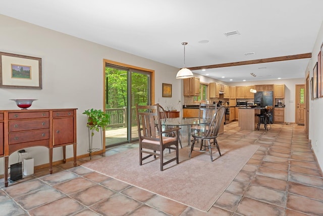20 Old Farm Ln, Garrison, NY 10524 - dining area featuring recessed lighting and light tile patterned floors