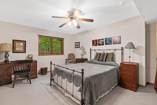 20 Old Farm Ln, Garrison, NY 10524 - bedroom featuring light carpet and ceiling fan