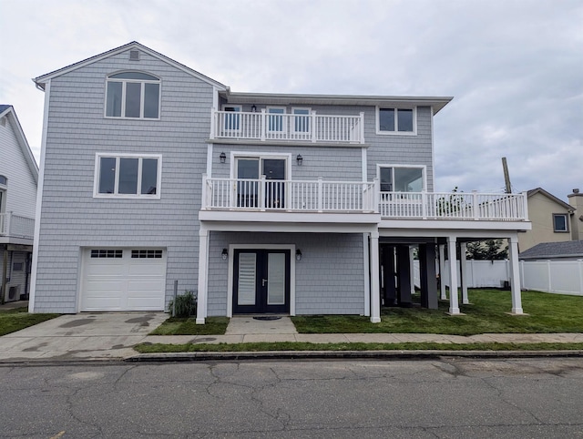 85 Dalton St, Long Beach, NY 11561 - beach home with french doors, a garage, and driveway