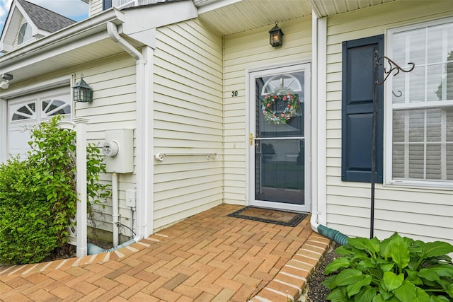 30 Joyces Way, Bay Shore, NY 11706 - doorway to property with a shingled roof