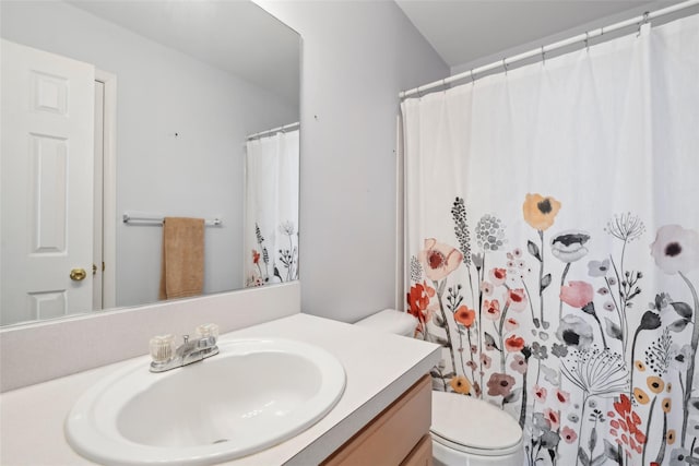 30 Joyces Way, Bay Shore, NY 11706 - bathroom featuring vanity, toilet, and a shower with curtain
