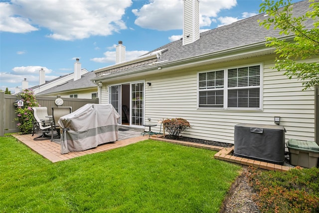 30 Joyces Way, Bay Shore, NY 11706 - back of property featuring a patio and a chimney