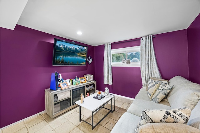 24 Sugarwood Ln, Commack, NY 11725 - living area with baseboards and recessed lighting
