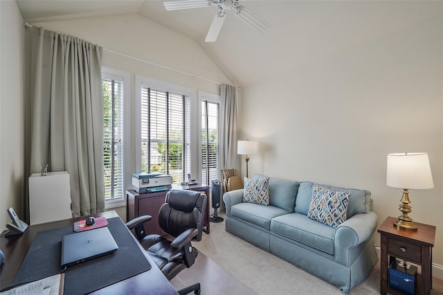 23 Sonata Ct, Lake Grove, NY 11755 - office space featuring lofted ceiling, healthy amount of natural light, and a ceiling fan