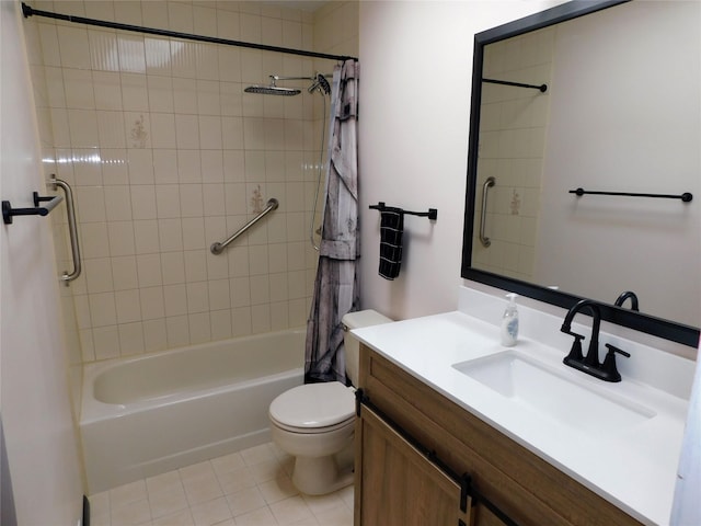 7 Audrey Ln, Commack, NY 11725 - bathroom with toilet, vanity, shower / bath combo, and tile patterned flooring