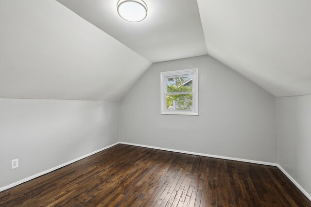 17 21 St Ave, Bay Shore, NY 11706 - additional living space featuring wood-type flooring, baseboards, and vaulted ceiling