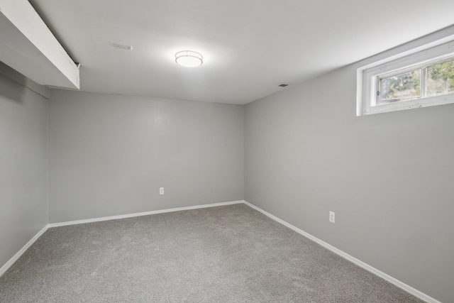 17 21 St Ave, Bay Shore, NY 11706 - below grade area with carpet and baseboards