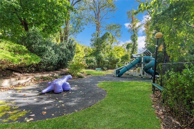 38 The Mews, Syosset, NY 11791 - community jungle gym with a lawn