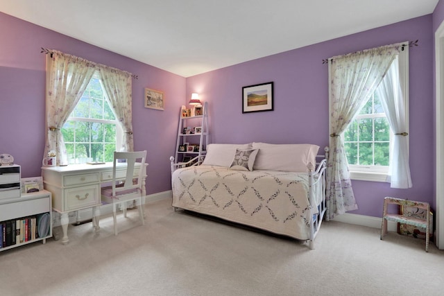 390 Lakeside Rd, Newburgh, NY 12550 - bedroom featuring multiple windows, carpet flooring, and baseboards