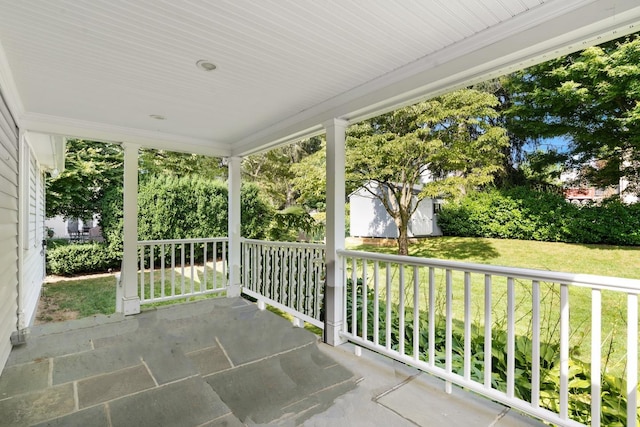 61 Tamarack Rd, Rye Brook, NY 10573 - porch with a yard