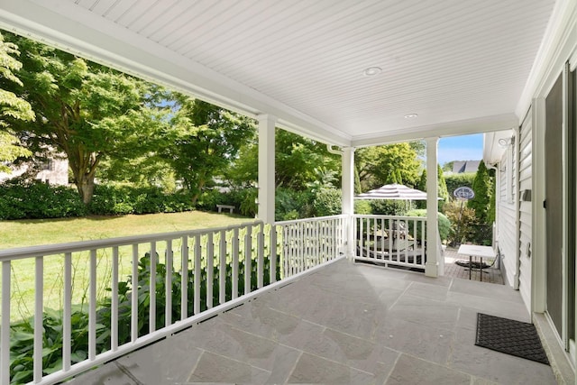 61 Tamarack Rd, Rye Brook, NY 10573 - porch featuring a lawn