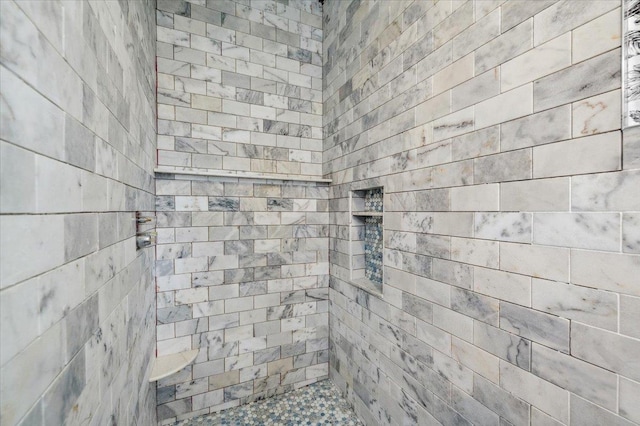 3363 Emeric Ave, Wantagh, NY 11793 - full bath featuring a tile shower