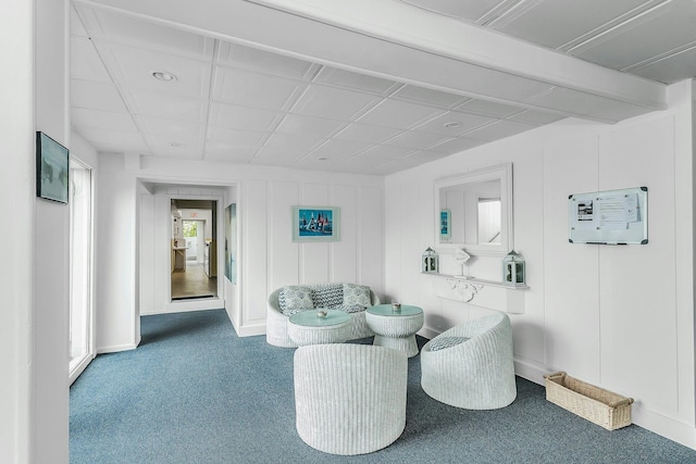 281 Dune Rd Unit 18A, Westhampton Beach, NY 11978 - living area featuring carpet floors