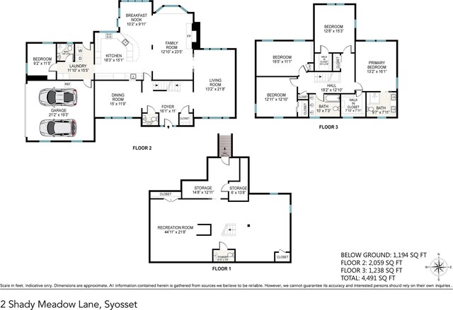 2 Shady Meadow Ln, Syosset, NY 11791 - home floor plan