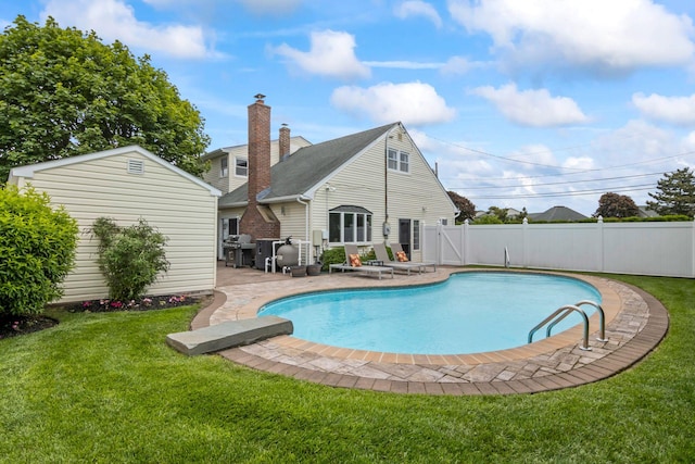 6 W Shore Rd, Bay Shore, NY 11706 - view of pool with a patio area and area for grilling