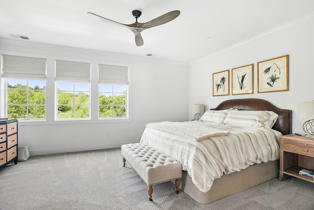 27 Lavender Ln, Rye Brook, NY 10573 - carpeted bedroom with crown molding and ceiling fan